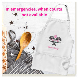 Pickleball Gal Paddles eget namn Monogram Förkläde