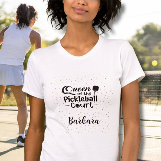 Pickleball Gal Queen of the Court Bella+Canvas T Shirt (Skapare uppladdad)