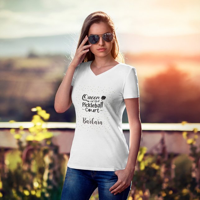 Pickleball Gal Queen of the Court T Shirt (Skapare uppladdad)