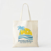 Pickleball Gear Tropical Handflatan Träd Sol Anpas
