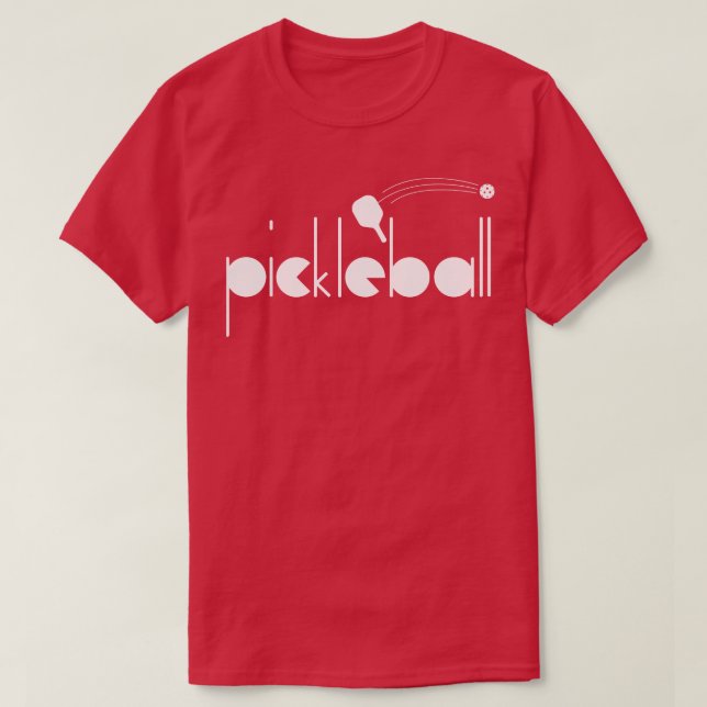 Pickleball Geometric Font 1 T Shirt (Design framsida)