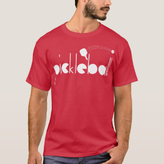 Pickleball Geometric Font 1 T Shirt