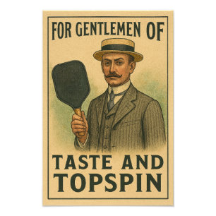 Pickleball Gift för herrar av pasta och topspin Fototryck