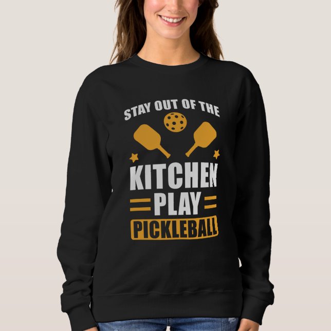 Pickleball Gift - håll dig borta från köket T Shirt (Framsida)