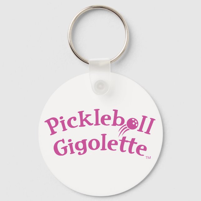 Pickleball Gigolette™ Swingrz Swag Court Jester Nyckelring (Framsida)