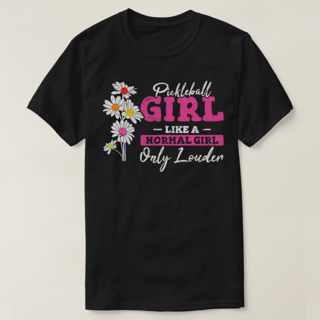 Pickleball Girl Funny Pickleball Player Women Moth T Shirt (Design framsida)