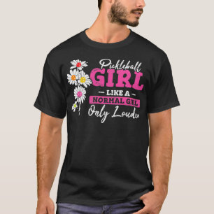 Pickleball Girl Funny Pickleball Player Women Moth T Shirt