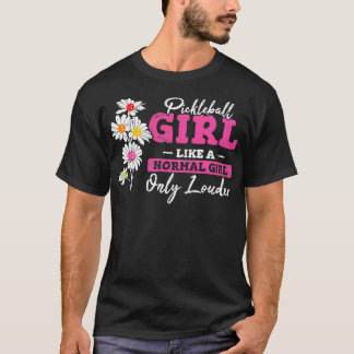 Pickleball Girl Funny Pickleball Player Women Moth T Shirt