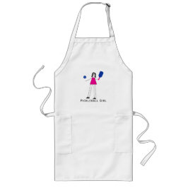 Pickleball Girl Långt Förkläde
