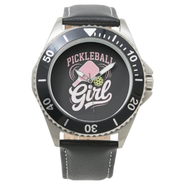 Pickleball Girl Player Armbandsur (Framsida)