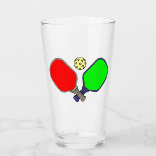 Pickleball-glas. Glass Kopp