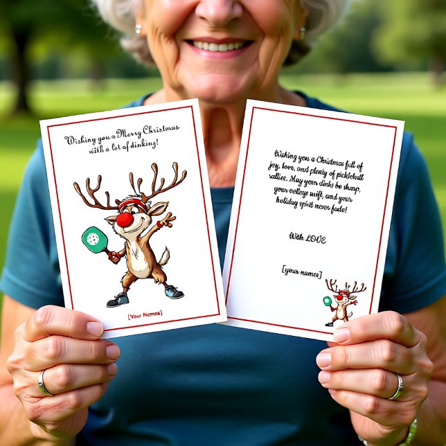 Pickleball 🎄 God jul, anpassningsbar text (Pickleball🎄 Merry Christmas, custom text)