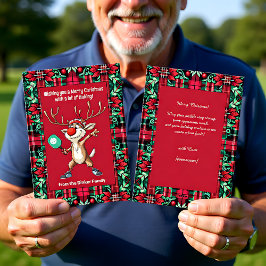 Pickleball 🎄 God jul, anpassningsbar text Julkort