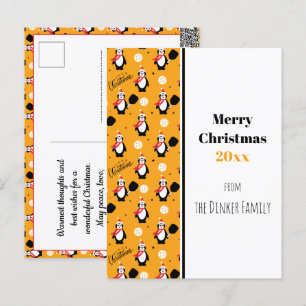 🐧 Pickleball God jul 🎁 Vykort