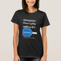 Pickleball Grandma Anpassningsbar Typography Funny
