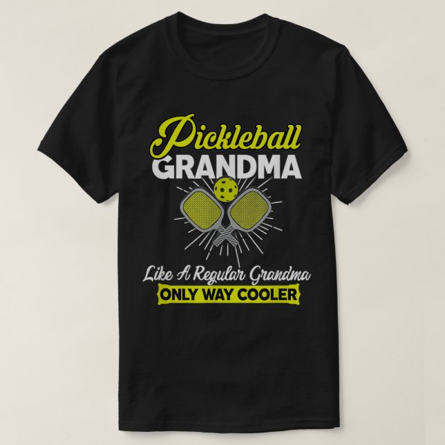Pickleball Grandma Funny Women Player Pickle Boll T Shirt (Design framsida)