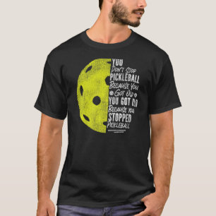 Pickleball Grandma Grandpa Vintage Du stoppar inte T Shirt