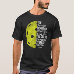 Pickleball Grandma Grandpa Vintage Du stoppar inte T Shirt