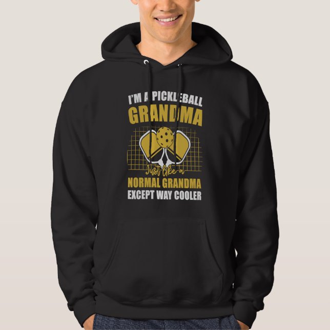 Pickleball Grandma  Pickleball Player Grandmother  Hoodie (Framsida)