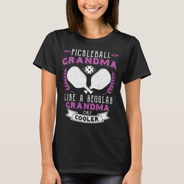 Pickleball Grandma T Shirt (Framsida)