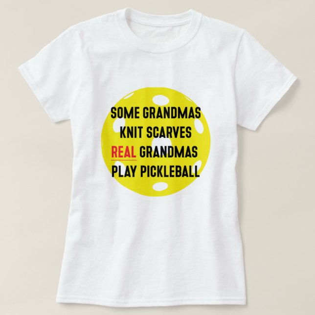 Pickleball Grandma T Shirt (Design framsida)