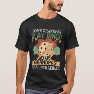 Pickleball Grandpa Shirt Grandfather Funny Citat T