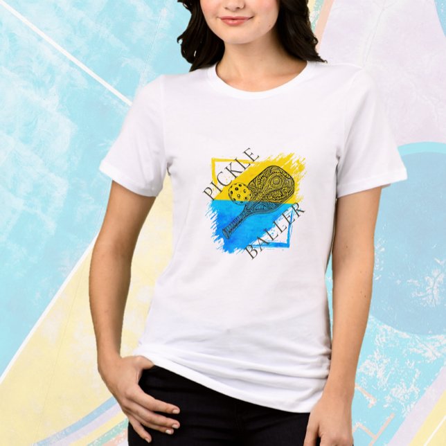 Pickleball Graphic T-Shirt Tri-Blend Shirt (Skapare uppladdad)