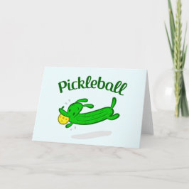 Pickleball Greeting Card - Plockar Hund Kort