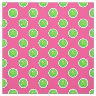 Pickleball Grönt Picklebollar Polka dots Shock ros Tyg