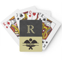 Pickleball Guy Anpassningsbar Monogram Initial Nam