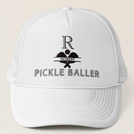 Pickleball Guy Anpassningsbar Monogram Initial Nam Keps