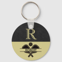 Pickleball Guy Anpassningsbar Monogram Initial Nam