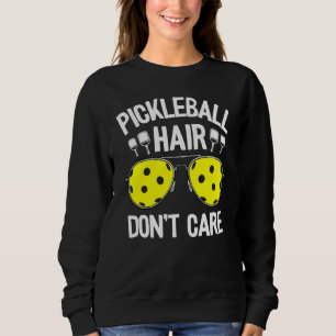 Pickleball Hair Taktar Kvinnor Farma Jokes Pic T Shirt