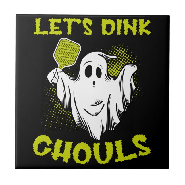 Pickleball Halloween Costume Pickleball Älskare Tr Kakelplatta (Framsidan)