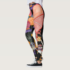 Pickleball Halloween fest Leggings