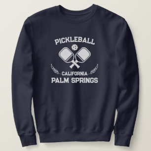 Pickleball Handflatan Vår Kalifornien, USA, Anpass Lång Ärmad Tröja