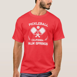 Pickleball Handflatan Vår Kalifornien, USA, Anpass T Shirt