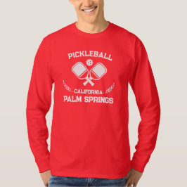 Pickleball Handflatan Vår Kalifornien, USA, Anpass T Shirt