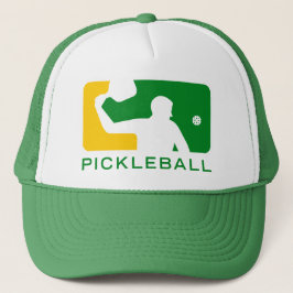 Pickleball hatt: Högre serie (grönt/gult) Keps