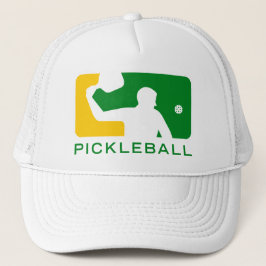 Pickleball hatt: Högre serie (grönt/gult) Truckerkeps