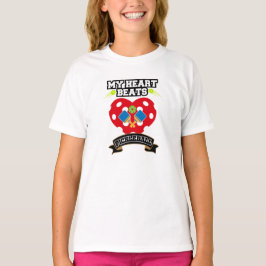 Pickleball Heart Paddle Boll Passion Sport Kärlek T Shirt