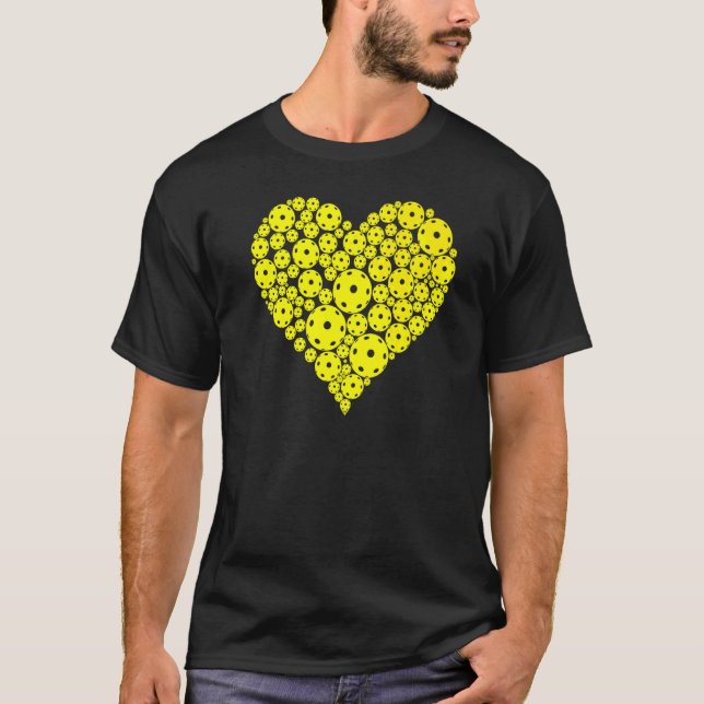 Pickleball Heart Pickleball Dink Apparel Manar Wom T Shirt (Framsida)