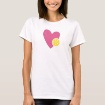 Pickleball Heart Pickleball T-shirt för kvinnor