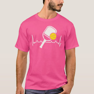 Pickleball Heartslag Paddleball Racket Singles Dou T Shirt