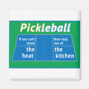 Pickleball Heat Köks Magnet