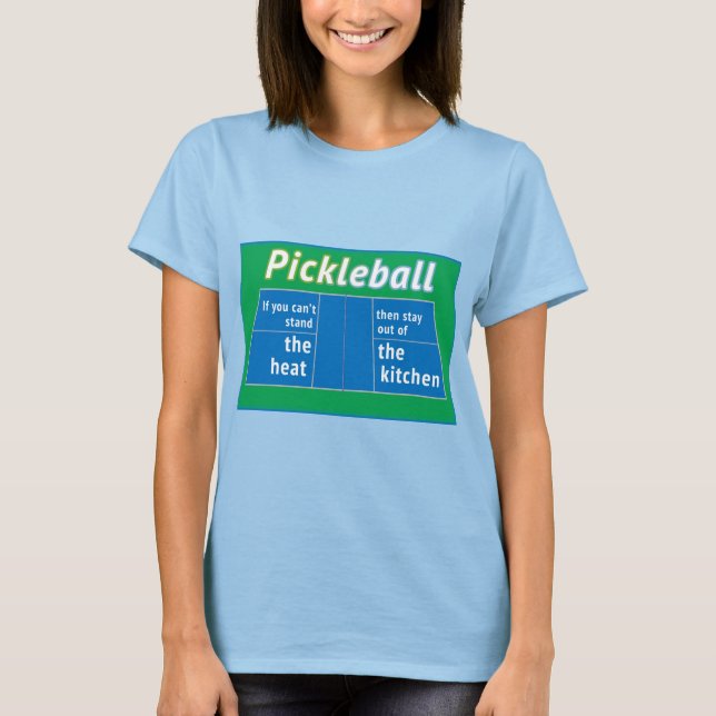 Pickleball Heat Köks T Shirt (Framsida)
