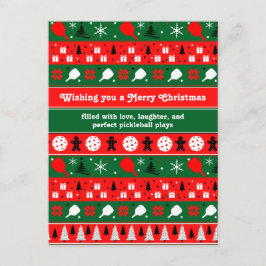 Pickleball Helgdag Cheer Helg Vykort