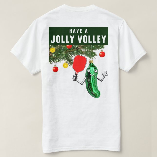 Pickleball-Helgdag T Shirt (Design baksida)