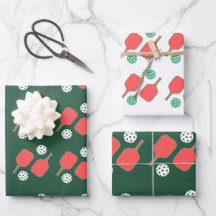 Pickleball Helgdag Wrapping Papper