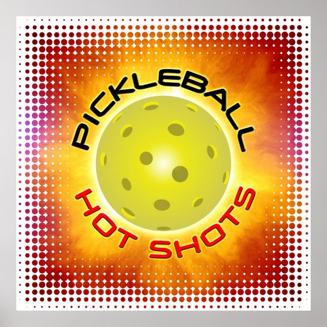 Pickleball-Hett - bild 1A-utskrift Poster (Framsidan)